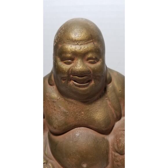 Laughing Buddha Heavy stone or ceramic 5.1304 - Picture 3 of 16